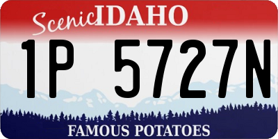 ID license plate 1P5727N