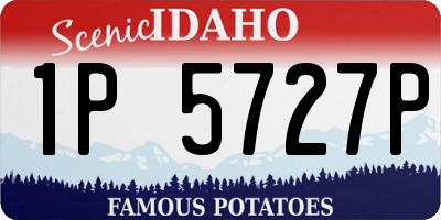 ID license plate 1P5727P