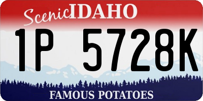 ID license plate 1P5728K