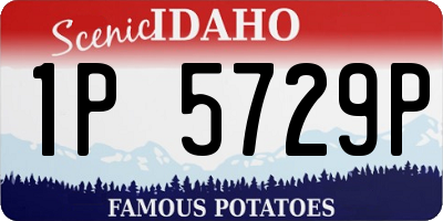 ID license plate 1P5729P