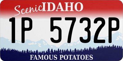 ID license plate 1P5732P