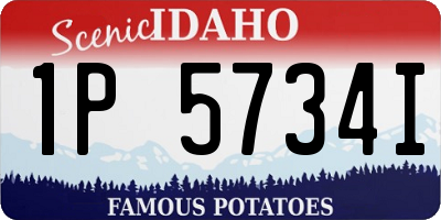 ID license plate 1P5734I