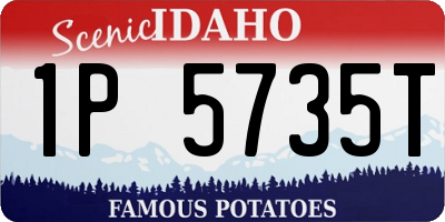 ID license plate 1P5735T
