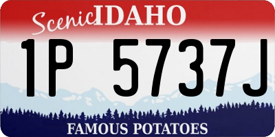 ID license plate 1P5737J