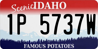 ID license plate 1P5737W