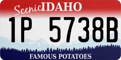 ID license plate 1P5738B