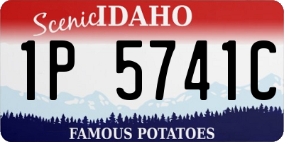 ID license plate 1P5741C
