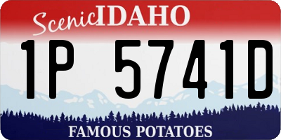 ID license plate 1P5741D