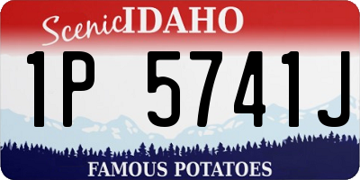 ID license plate 1P5741J