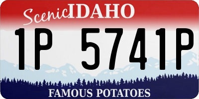 ID license plate 1P5741P