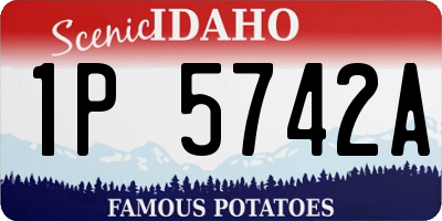 ID license plate 1P5742A