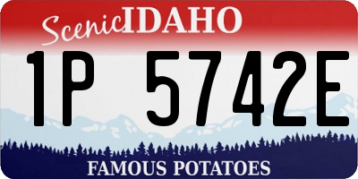 ID license plate 1P5742E