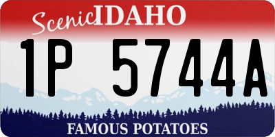 ID license plate 1P5744A