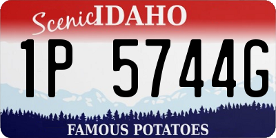 ID license plate 1P5744G