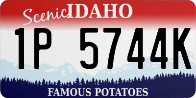ID license plate 1P5744K