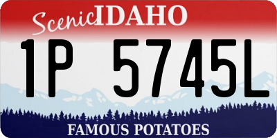 ID license plate 1P5745L