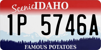 ID license plate 1P5746A