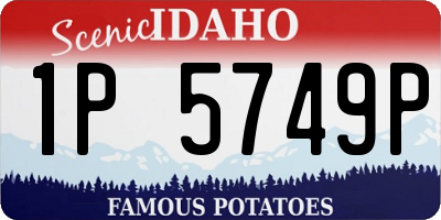 ID license plate 1P5749P