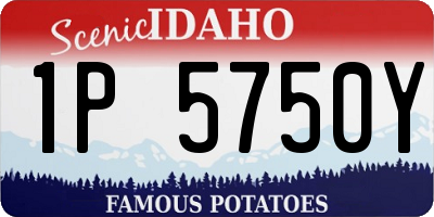 ID license plate 1P5750Y