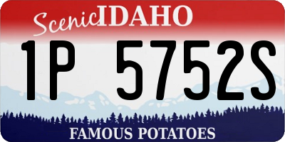 ID license plate 1P5752S