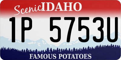 ID license plate 1P5753U
