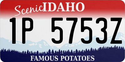 ID license plate 1P5753Z