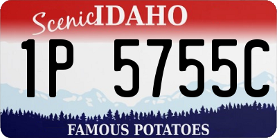 ID license plate 1P5755C
