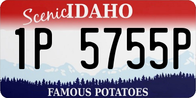 ID license plate 1P5755P