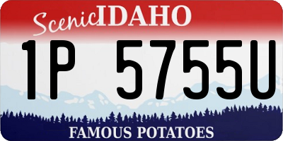 ID license plate 1P5755U