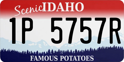 ID license plate 1P5757R