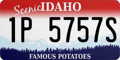 ID license plate 1P5757S
