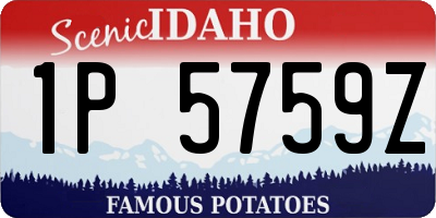 ID license plate 1P5759Z