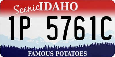 ID license plate 1P5761C