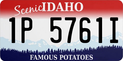 ID license plate 1P5761I