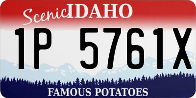ID license plate 1P5761X