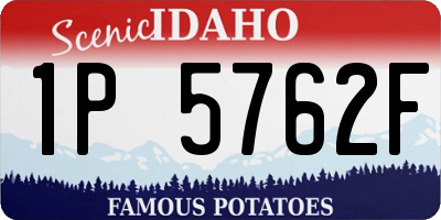 ID license plate 1P5762F