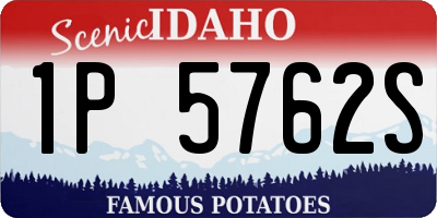ID license plate 1P5762S