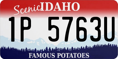 ID license plate 1P5763U