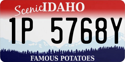 ID license plate 1P5768Y
