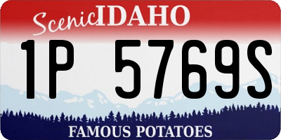 ID license plate 1P5769S