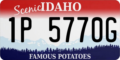 ID license plate 1P5770G
