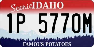 ID license plate 1P5770M