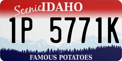 ID license plate 1P5771K