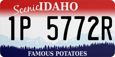 ID license plate 1P5772R