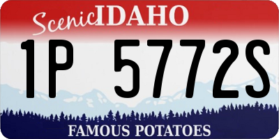 ID license plate 1P5772S