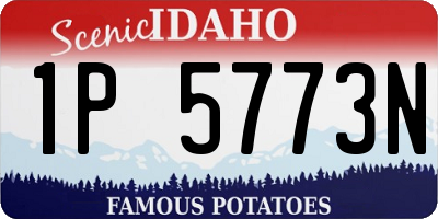 ID license plate 1P5773N