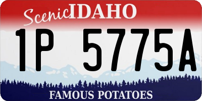 ID license plate 1P5775A