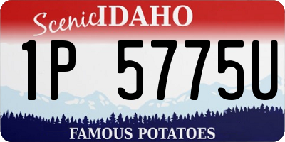 ID license plate 1P5775U