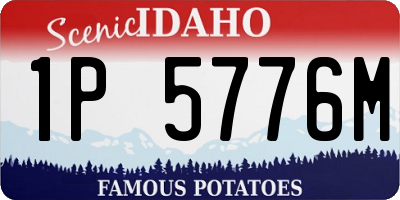 ID license plate 1P5776M