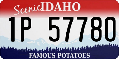 ID license plate 1P5778O